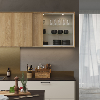 Sliding door cupboard